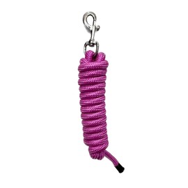 AMAZING HORSE STUFF Nylon Braided 8" ft Long Lead Rope in Pink Color