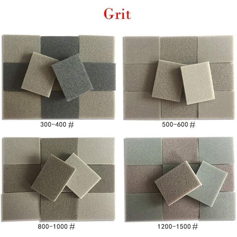 myoseya Sponge File Sponge Abrasive Set Sponge Paper Sanding Sponge
