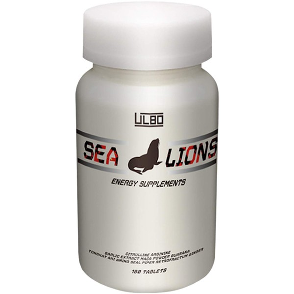 ULBO SEA LIONS Citrulline, Arginine, Galana, Maca, 10 Selected Ingredients, High Formulation, 180 Tablets