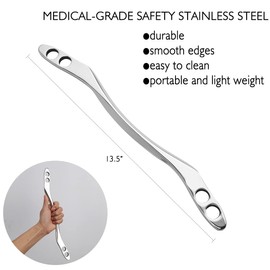 Allshow Gua Sha Scraping Massage Tool, IASTM Tools, Long Bar Tool for Large Muscles, Great Soft Tissue Mobilization Tool, 13.5 inch Long (B)