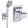 Shower Head Holder, 360° Adjustable Shower Holder Strong Paste Shower