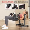 BODYRHYTHM Bulgarian Split Squat Stand, Single Leg Squat Roller Stand