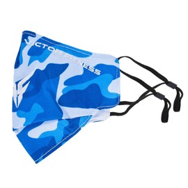 Victor Fitness VM25BL Blue Camo Cloth Reusable Face Mask
