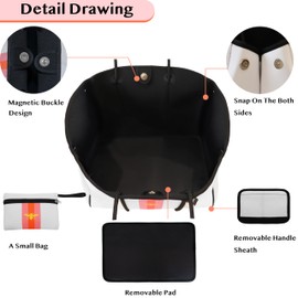 Hibala Neoprene Multipurpose Beach Bag,Gym/Travel/Pool Bag,Tote For Women&Men (Orange&Pink Stripe)