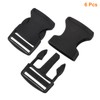 sourcing map 6Pcs 1-1/4" Side Release Buckle, Plastic Dual Adjustable