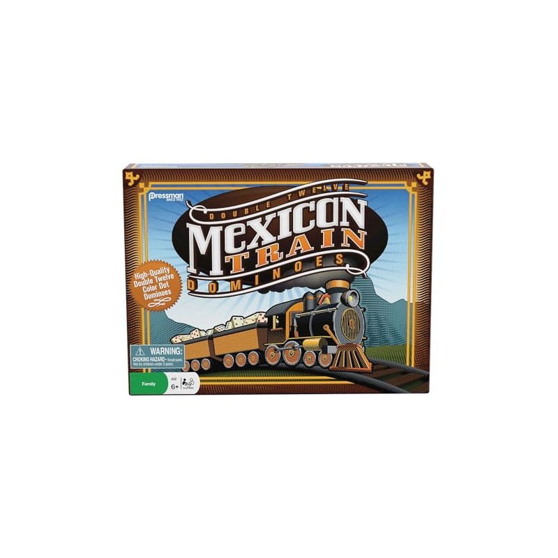 Mexican Train Dominoes - Beautiful Color Dot Double 12 Dominoes