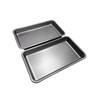 2X 33cm Baking Oven Roasting Trays, Superior Double Coated Non