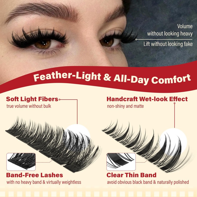 Lash Clusters Wispy & Manga Eyelash Clusters 8-18MM DIY Volume