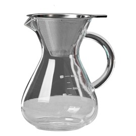 Coffee Pot Espresso Pots with Filter High Temperature Graduated Scale Coffee Server 600ml