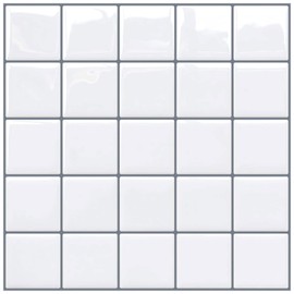 MORCART Peel and Stick Tiles, Waterproof, Heat-Resistant, For Kitchens, Bathrooms, and Toilets, DIY Projects, Decorating Furniture or Items, 3D Tile Sheets, Wallpaper Stickers for Easy Remodeling (9.8