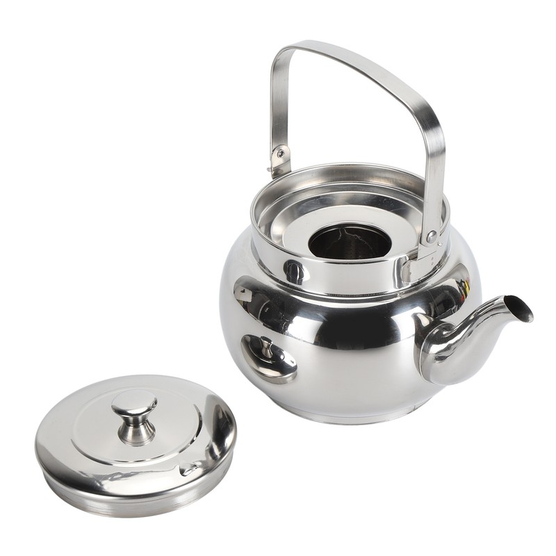 Stainless Steel Teapot with Removable Filter Metal Tea Kettle Coffee
