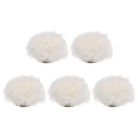 sourcing map 5pcs Wool Buffing Pads, 2 inch Wool Polishing Pad Soft Buffing Pads Polishing Wheel with Hook and Loop Polishing, Buffing and Cutting for Car, Furniture