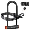 INTEKIN Bike U Lock Heavy Duty Bike Lock Bicycle Lock,