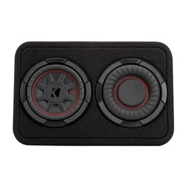 KICKER CompRT 6.75"(165mm) subwoofer in Thin Profile encl, 2ohm, RoHS Compliant (Renewed)