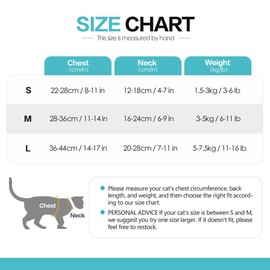 Cat Harness Lead, Escape Proof Cat Walking Harness, Adjustable Reflective Cat Mesh Vest Harnesses for Cats, Kittens, Puppies