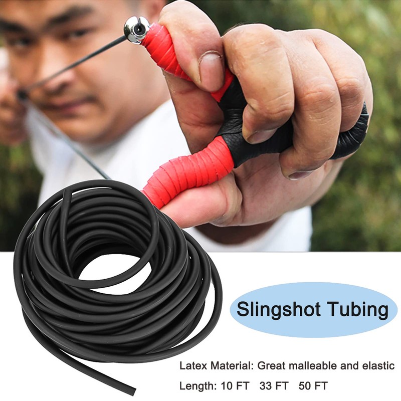 Latex Rubber Tubing, 3/8in OD 1/4in ID Slingshot Rubber Bands