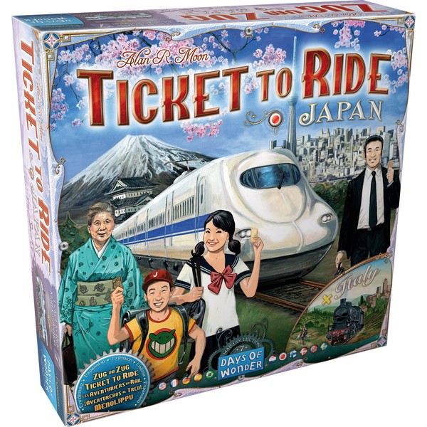 Ticket to Ride Japan Board Game EXPANSION | Family Board Game | Board Game for Adults and Family | Train Game | Ages 8+ | For 2 to 5 players | Average Playtime 30-60 minutes | Made by Days of Wonder