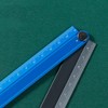 MISUVRSE Aluminum Alloy Foldable Ruler Simple Folding Metal Stationery Rule