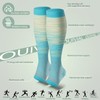 OUIVIAL 3 Pack Copper Compression Socks for Women&Men 20-30mmHg Open