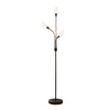 Celeste Modern Reading Floor Lamp, 3-Light with Adjustable Flexible Gooseneck,