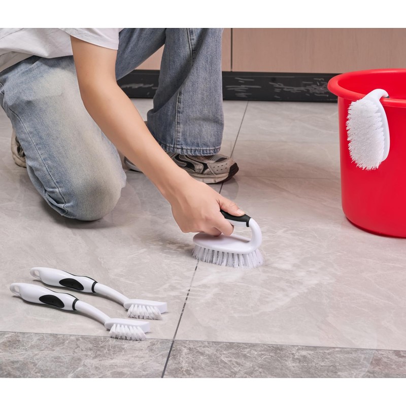 HileSwan Scrub Brush Set, 4 Pack Deep Cleaning Brush Kit