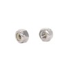 BinifiMux 100pcs 10-32 Nylon Inserted Lock Nuts - 304 Stainless