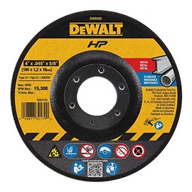 DeWalt DW8420 4" x .045" x 5/8" Thin Cutting Wheel Type 27 Depressed Center Wheel