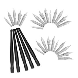 CAXUSD 1set Calligraphy Dip Pen Nibs Versatile Manga Drawing Tools for Calligraphy and Art Includes Metal Nibs for Styles Compatible Standard Pen Holders