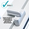 4X Pieces White Sash Jammers Window Locks for Additional Security.
