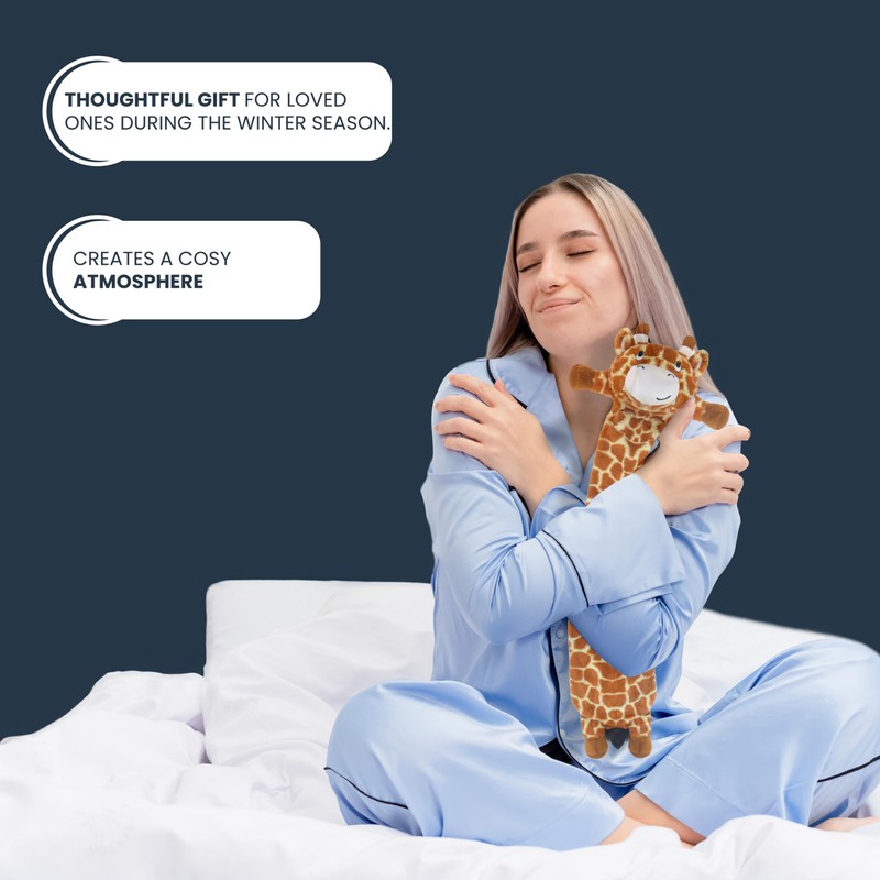 Olivia Rocco Extra Long Hot Water Bottle with Super Soft