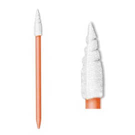 Ci Kyan 200pcs Multi-Purpose 2.559" Lint Free Foam Swab with Spiral Pointed Tipped Cleaning for Electronics, Detailing, Small Hole and Crevice CK-FS751C (200)