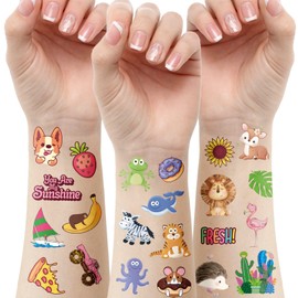 Aresvns Temporary Tattoo for Little Kids 400+ PCS,Party Supplies Gifts for Children,Colorful cute fake tattoos for boys and girls, waterproof,non-toxic and easy to remove.