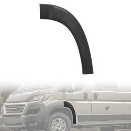 KUAFU Front Door Molding Trim Fender Flare Compatible with 2019-2022 Dodge Ram ProMaster Wheel Flare PP Plastic Black - Left Driver Side