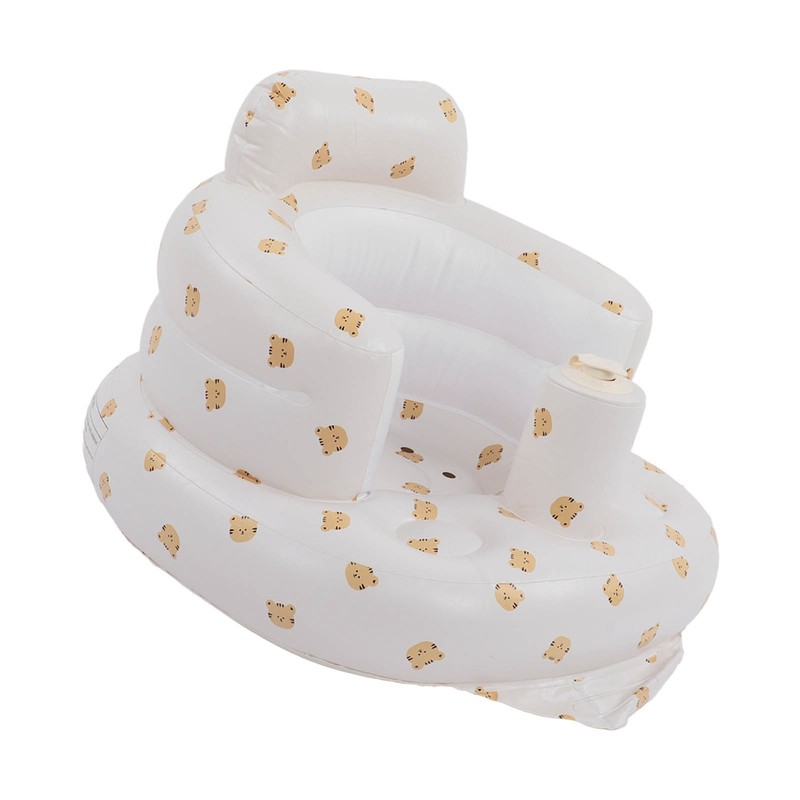 Baby Inflatable Bathing Seat Soft PVC Cartoon Animal Pattern Baby