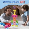 xinrongda Wooden Number Blocks Toys for Kids, Wooden Building Blocks