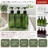 Nesekt Shampoo Bottle Dispenser Large Capacity 650ml Clear 3-Piece Set