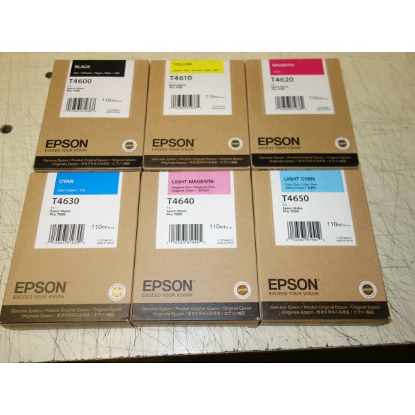 Epson Set of 6x * Epson T4600 - T4650 Ink