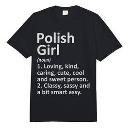 Polish Girl Poland Gift Funny Country Home Roots Descent Comfort Colors Adult Heavyweight T-Shirt