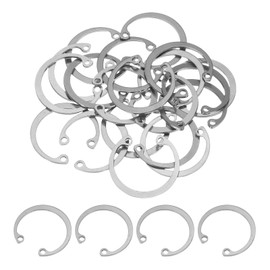 PATIKIL 20 Pcs 28mm ID Internal Retaining Rings E-Clip Snap Ring 304 Stainless Steel