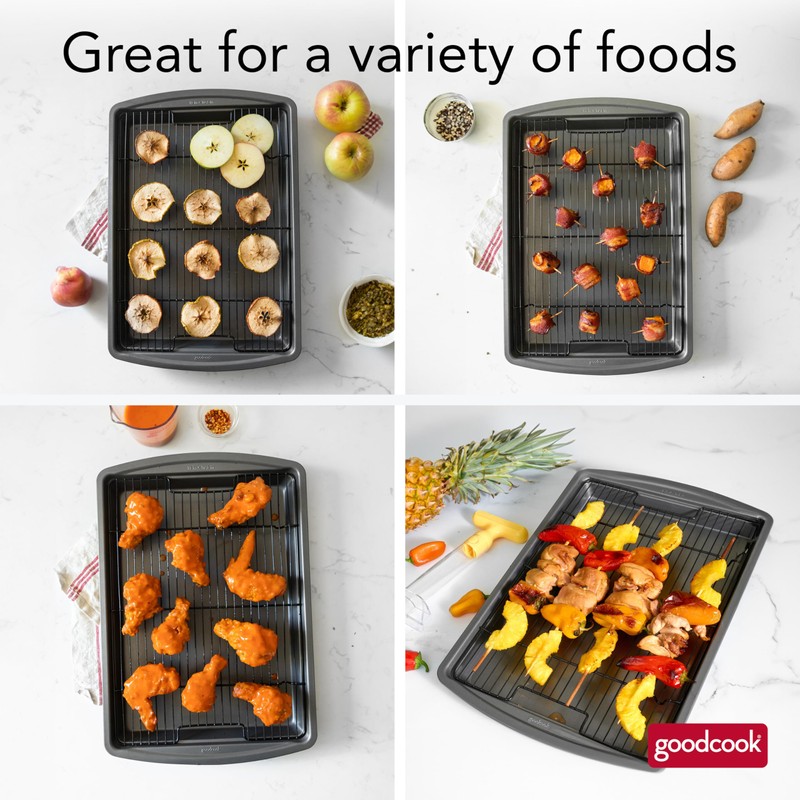 GoodCook 15” x 10.5” Nonstick Carbon Steel Baking Pan &