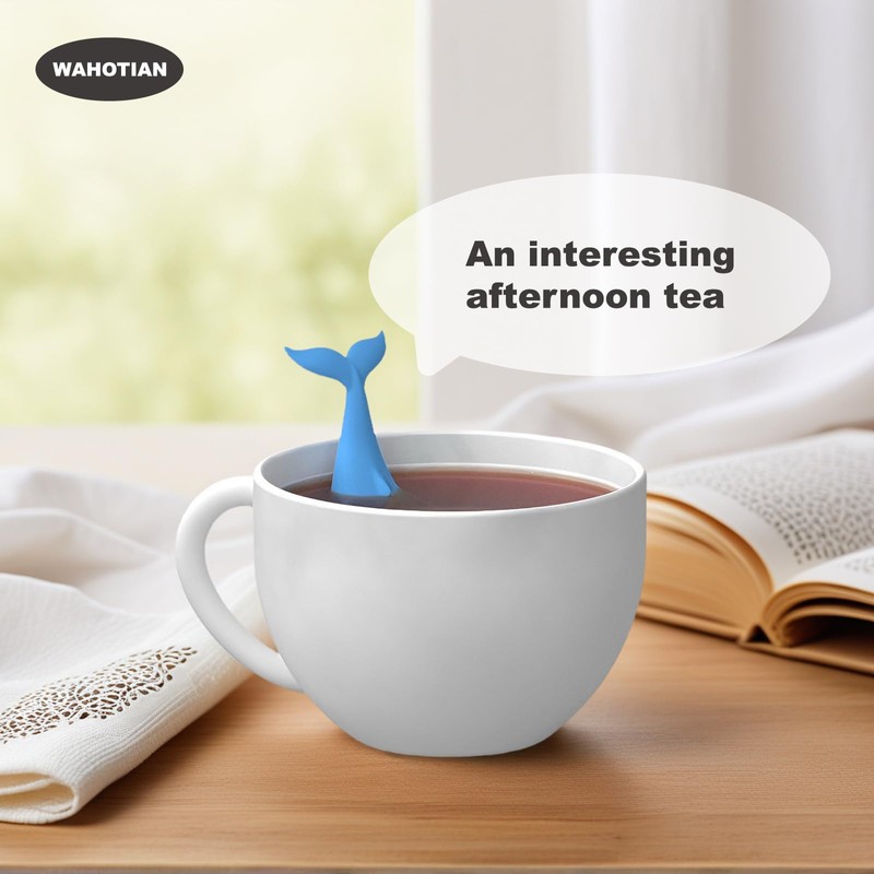 WAHOTIAN Whale Tea Infuser - Cute Silicone Loose Leaf Tea