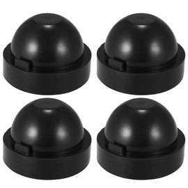 X AUTOHAUX 4 Pcs Universal Rubber Car Headlight Dust Cover Seal Cap ID 85mm
