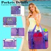GYEUKHAM Mesh Beach Bag - Large Beach Tote Bag with