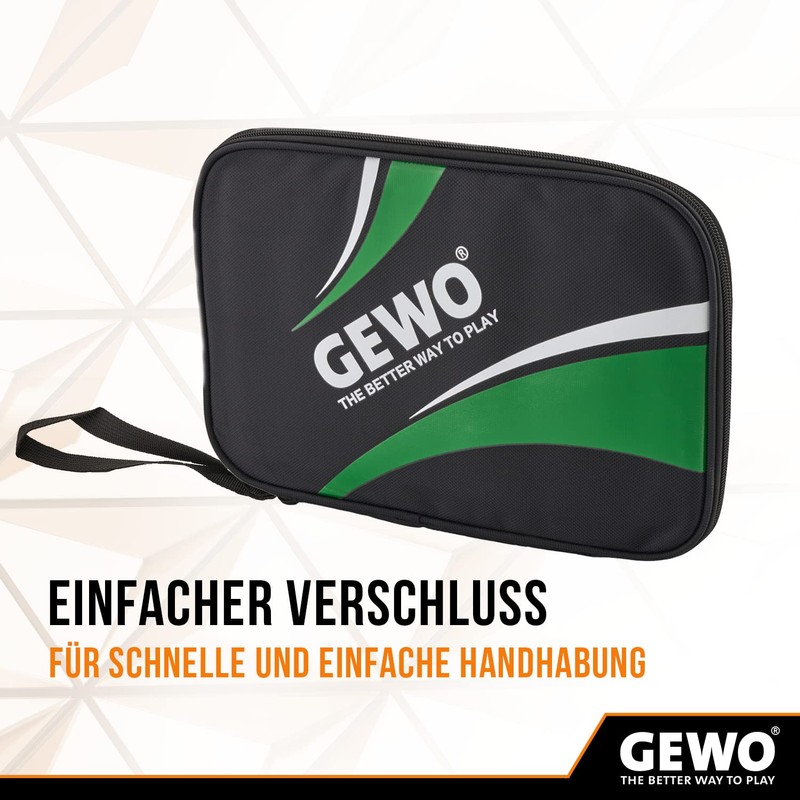GEWO Single Case Master - Robust Table Tennis Bat Cover