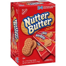 Nabisco Nutter Butter Cookies - 24/1.9 oz. packs