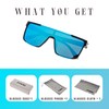 FAA'N Square Trendy Oversized Polarized Sunglasses Womens Men Shades Goggle