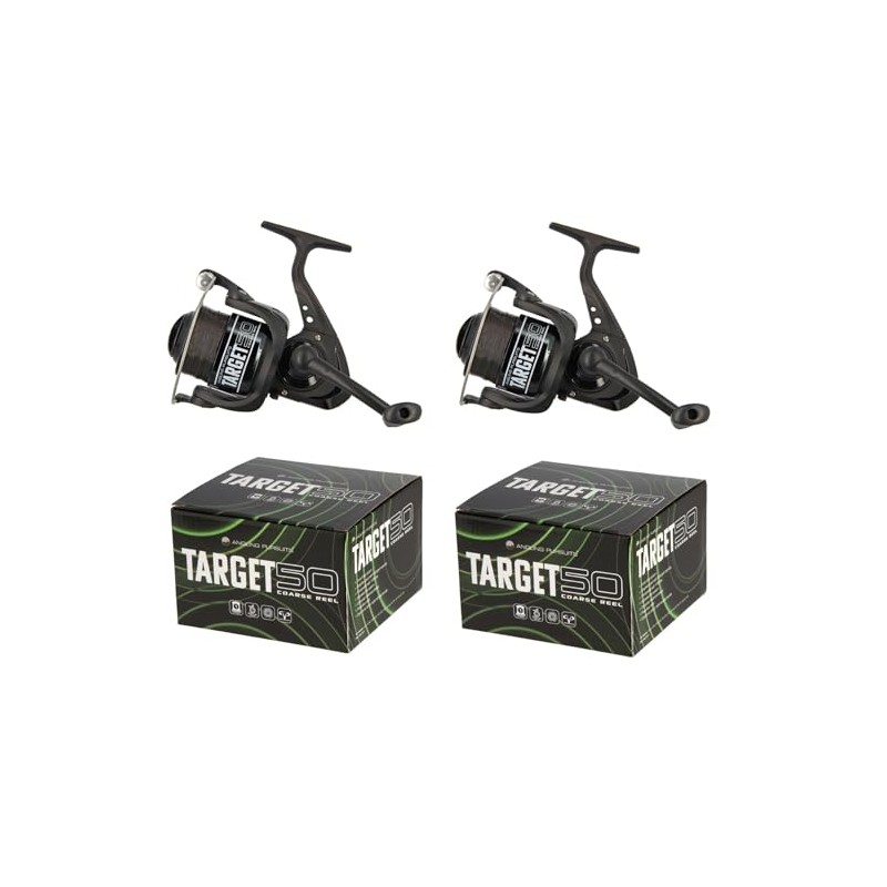 Target 50 Allround Fishing Reel with Front Brake Pack of