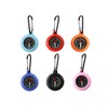 Anlising Mini Compass, Pack of 6 Compass with Carabiner Hook,