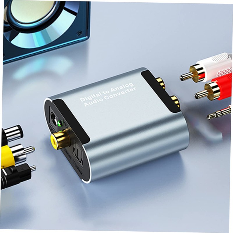 SHOWERORO 1set Optical Digital to Analog Audio Converter High- Signal