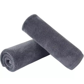 Sinland 신랜드 마이크로파이버 페이셜 천 고속 건조 행주 12인치 x 그레이 2팩 [Greyx10] Shinland Microfiber Facial Cloth Fast Drying Wipe 12 Inch x Gray 2 Pack [Greyx10]
